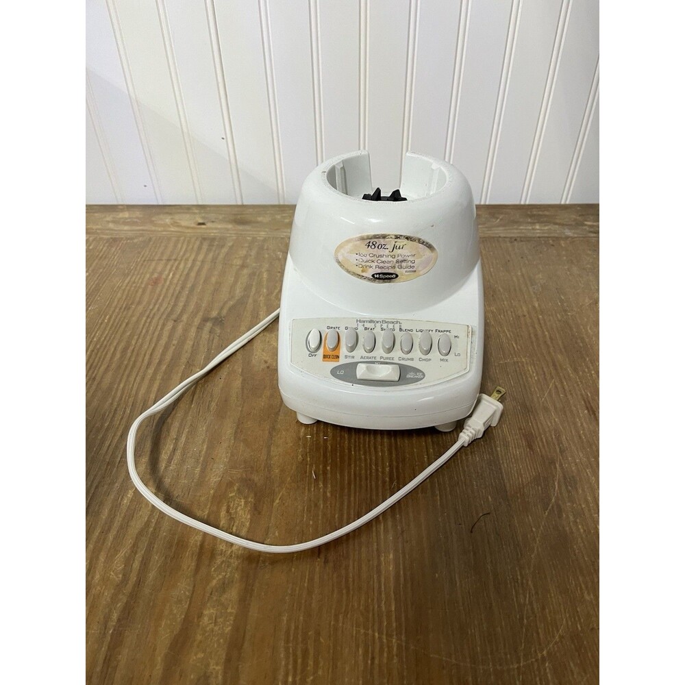 Hamilton Beach Blender Base 14 Speed Model 54200R Base Only Tested